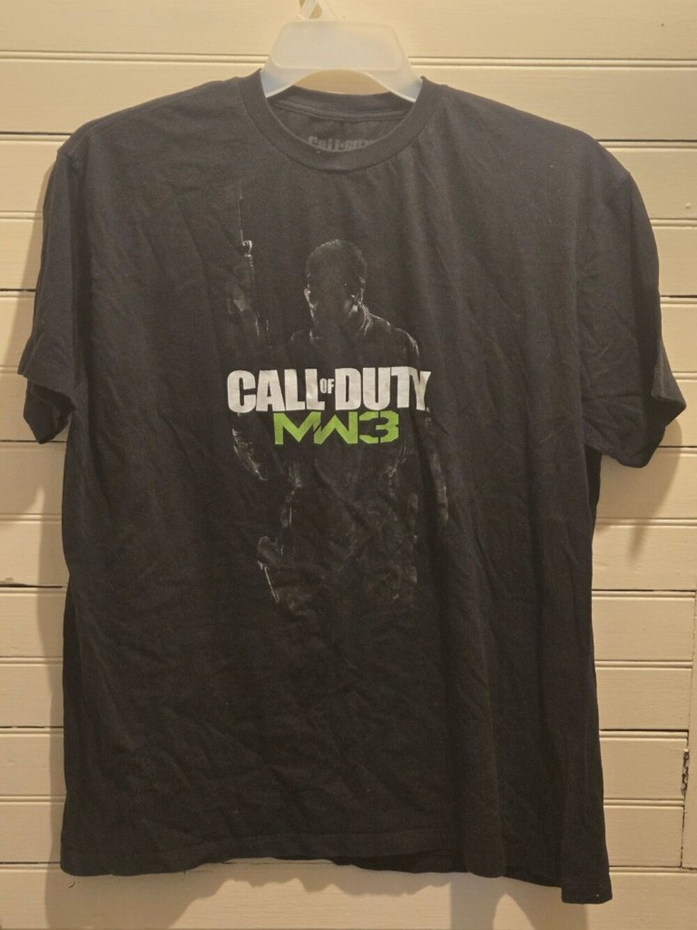 Vintage Call of Duty MW3 Shirt Mens XL Black Short Sleeve Video Game Tee Gamer